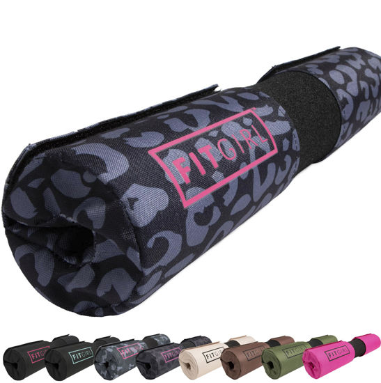Picture of FITGIRL Hip Thrust and Leg Day Barbell Pad - Thick Cushion Stays in Place for Squats, Lunges and Glute Bridges - Works With Olympic Bars and Smith Machines (Animal)