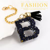 Picture of Letter Charm Accessories for Stanley Cup 1 PCS Cute Initial Keychain Handle Charm for Stanley Tumbler for Women Black Letter B