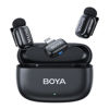 Picture of BOYA Mini Wireless Microphone for iPhone with MFi Certified Ligntning Interface,Noise Cancellation, 30H Battery Life with Charging Case,Voice Changer Microphone,iPhone Microphone for Video Recording