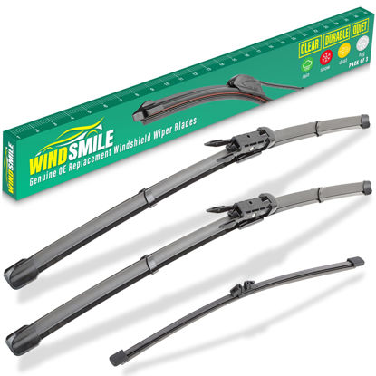 Picture of 28" 28" 11" Windshield Wiper Blades Replacement for Ford Escape 2013 2014 2015 2016 2017 2018 2019 Premium All Weather Front Rear Wipers Set - OEM Quality (Pack of 3)