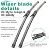Picture of 28" 28" 11" Windshield Wiper Blades Replacement for Ford Escape 2013 2014 2015 2016 2017 2018 2019 Premium All Weather Front Rear Wipers Set - OEM Quality (Pack of 3)