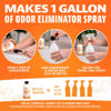Picture of Angry Orange Pet Odor Eliminator for Home - Deodorizer for Strong Odor - Dog or Cat Pee Smells on Carpet, Furniture & Floors - 8oz Concentrate makes 128oz of Liquid - Fresh Clean Scent