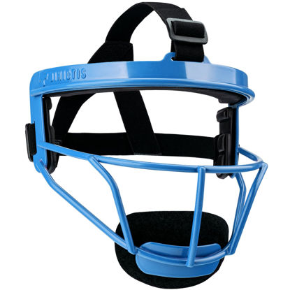Picture of Dinictis Softball Face Mask, Lightweight, Comfortable, with Wide Field Vision, Durable and Safe Face Guards, Premium Protective Softball Fielder's Mask-Blue-Youth(M)