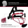 Picture of Dinictis Softball Face Mask, Lightweight, Comfortable, with Wide Field Vision, Durable and Safe Face Guards, Premium Protective Softball Fielder's Mask-Red-Youth(M)