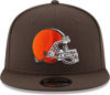 Picture of New Era NFL 9FIFTY Adjustable Snapback Hat Cap One Size Fits All (Cleveland Browns Brown)