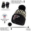 Picture of Ultra Game Standard Super Soft Cable Winter Beanie Knit Hat with Extra Warm Touch Screen Gloves, Black