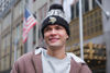 Picture of Ultra Game Standard Super Soft Cable Winter Beanie Knit Hat with Extra Warm Touch Screen Gloves, Black
