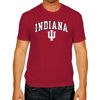 Picture of Campus Colors NCAA Adult Gameday Cotton T-Shirt - Premium Quality - Semi-Fitted Style - Officially Licensed Product (Indiana Hoosiers - Cardinal, X-Large)