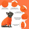 Picture of Queenmore Small Dog Pullover Sweater, Cold Weather Cable Knitwear, Classic Turtleneck Thick Warm Clothes for Chihuahua, Bulldog, Dachshund, Pug (Orange, Small)