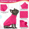 Picture of Queenmore Small Dog Pullover Sweater, Cold Weather Cable Knitwear, Classic Turtleneck Thick Warm Clothes for Chihuahua, Bulldog, Dachshund, Pug (Fuchsia, Medium)