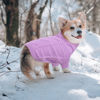 Picture of Queenmore Small Dog Pullover Sweater, Cold Weather Cable Knitwear, Classic Turtleneck Thick Warm Clothes for Chihuahua, Bulldog, Dachshund, Pug (Lilac, X-Large)