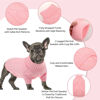 Picture of Queenmore XXL Dog Sweaters,Large Dog Sweater for Pitbull Doberman,Warm Turtleneck Knitted Big Dog Sweater for Male Femal Dogs,Extra Large Size Dog Winter Clothes (Pink,2XL)