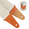 Picture of Nefelibata Guitar Strap, Soft Cashmere-containing Fabric Full Grain Leather End Guitar Straps for Bass, Electric and Acoustic Guitars, Button, Locks and Guitar Picks