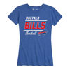 Picture of Team Fan Apparel NFL Gameday Women's Relaxed Fit T-Shirt - Rib Neck Contour - Tagless Short Sleeve Tee - Stay Cool & Stylish (Buffalo Bills - Blue, Womens Medium)