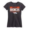 Picture of Team Fan Apparel NFL Women's Team Block Charcoal Tagless T-Shirt - Cotton Blend - Rock Game Day with Perfect Comfort & Style (Denver Broncos - Black, Womens X-Large)