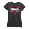 Picture of Team Fan Apparel NFL Women's Team Block Charcoal Tagless T-Shirt - Cotton Blend - Rock Game Day with Perfect Comfort & Style (Arizona Cardinals - Black, Womens Small)