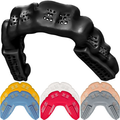 Picture of Bulletproof World’s Thinnest Sports Mouth Guard is 3X Stronger! Football Mouthpiece BJJ Mouthguard Lacrosse Basketball MMA Boxing Wrestling Adult Youth Kids Men Women Girl Night Guard