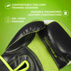 Picture of Sanabul Essential Gel Boxing Gloves | Kickboxing Gloves | Punching Bag Gloves For Men and Women Black/Green 12 oz