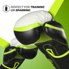Picture of Sanabul Essential Gel Boxing Gloves | Kickboxing Gloves | Punching Bag Gloves For Men and Women Black/Green 12 oz
