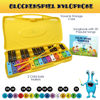 Picture of MINIARTIS Glockenspiel Xylophone | 25 Note Colorful Metal Keys Xylophone for Kids | Percussion Musical Instrument | Includes Music Songbook with 20 Songs, Yellow Carry Case