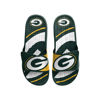 Picture of FOCO Green Bay Packers NFL Mens Colorblock Big Logo Gel Slides - M