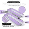Picture of Ankle Weights, Wrist Leg Arm Weight for Women Men with Adjustable Straps, A Pair Of 2LBS(1LB Each Weight) Arm Weighted for Running Walking Yoga Gymnastics Physical Therapy, Light Purple