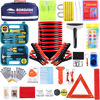 Picture of LIANXIN Roadside Assistance Emergency Kit - Car Emergency Kit with Jumper Cables (Upgraded) Emergency Roadside Kit for Car 142 Pieces Car Safety Kits,Tow Strap,Tool Kit,Reflective Warning Triangle