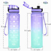 Picture of Enerbone 32 oz Water Bottle, Leakproof BPA & Toxic Free, Motivational Water Bottle with Times to Drink and Straw, Fitness Sports Water Bottle with Strap for Office, Gym, Outdoor Sports