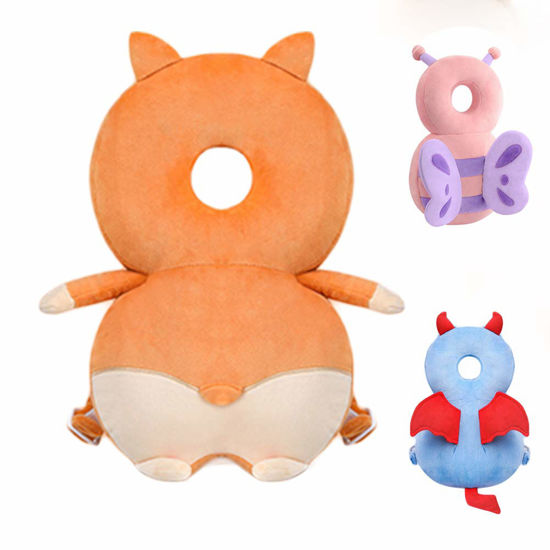 Picture of JunNeng Toddler Baby Head Protection Cushion Backpack Wear,Orange Cogri