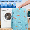 Picture of Sunheir Washable Pee Pads for Dogs Extra Large 48" x 60" 2-Pack, Reusable Puppy Pads Pet Training Pads for Dog Playpen Indoor, Waterproof Dog Pee Pads for Puppy Playpen, Whelping Pad - Sky Blue