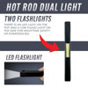 Picture of Streetwise Hot Rod Pain Pen Dual Light Stun Gun - 6.5" Stun Gun Pen with USB Rechargeable, Dual Flashlights (LED & COB), Built-in Magnet for Auto Safety, Self Defense Tool for Women and Men, Black