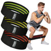 Picture of Fabric Resistance Bands for Legs - Workout Bands Resistance Bands for Men and Women - Booty Bands for Working Out - Exercise Bands Resistance Bands Set - Elastic Bands for Exercise (Black)