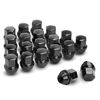 Picture of Dynofit M14×1.5 OEM Lug Nuts Fit Do-dge Bui-ck Cadi-llac Chry-sler TES-la 20× Black Nuts Hex 7/8'' Height 1.5'' Conical Cone Bulge Seat