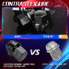 Picture of Dynofit M14×1.5 OEM Lug Nuts Fit Do-dge Bui-ck Cadi-llac Chry-sler TES-la 20× Black Nuts Hex 7/8'' Height 1.5'' Conical Cone Bulge Seat