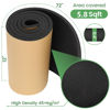 Picture of Kaqiluo High Density Self-Adhesive Sound Insulation Acoustic Closed Cell Foam, 0.4" x 12" x 71", 10 mm Thick,5.8 sqft Sound Proof Padding, Fire/Water Resistant Acoustic Treatment Foam