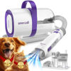 Picture of oneisall Dog Hair Vacuum & Dog Grooming Kit, Pet Grooming Vacuum with Pet Clipper Nail Grinder, 1.5L Dust Cup Dog Brush Vacuum with 7 Pet Grooming Tools for Shedding Pet Hair, Home Cleaning