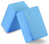 Picture of Fitvids Set of 2 High Density Yoga Blocks, 9"x6"x4" Each, Pair (Blue)