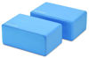 Picture of Fitvids Set of 2 High Density Yoga Blocks, 9"x6"x4" Each, Pair (Blue)
