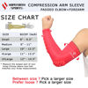 Picture of HOPEFORTH 2PCS Padded Elbow Forearm Sleeves Compression Arm Protective Support
