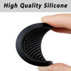 Picture of ZSDY Car Cup Coaster, 4PCS Universal Auto Non-Slip Cup Holder Embedded in Ornaments Silicone Coaster, Car Interior Accessories Sets, Black