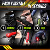 Picture of BLITZU Bike Lights, Bike Reflectors Front and Back. LED Rechargeable Headlight Rear Taillight & Bell Set Bicycle Accessories for Night Riding Men Women Kids. Gift for Dad, Mom, Boys, Girls