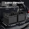 Picture of Sposuit Trunk Organizer for Car - Collapsible Split Trunk Storage with Reinforced Handles, SUV Trunk Organizers for Grocery Cargo(Black, 2Pack)