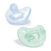 Picture of Chicco PhysioForma 100% Soft Silicone One Piece Pacifier for Babies 0-6 Months | BPA & Latex Free | Reusable Case | Blue/Green, 2pk