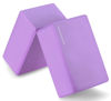 Picture of Fitvids Set of 2 High Density Yoga Blocks, 9"x6"x4" Each, Pair (Purple)
