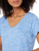 Picture of Amazon Essentials Women's Tech Stretch Short-Sleeve V-Neck T-Shirt (Available in Plus Size), Pack of 2, Coral Orange Space Dye/Light Blue Space Dye, XX-Large