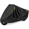 Picture of Puroma Motorcycle Cover, 105'' XX-Large Heavy Duty Motorcycle Cover, Electric Bike Cover Waterproof Outdoor Indoor Scooter with 4 Reflective Strips for Harley Davidson, Honda, Suzuki, Kawasaki, Yamaha