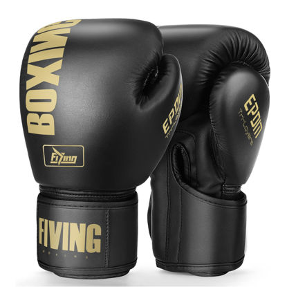 Picture of FIVING Boxing Gloves for Men and Women Suitable for Boxing Kickboxing Mixed Martial Arts Muay Thai MMA Heavy Bag Training