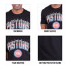 Picture of Ultra Game Men's Standard Arched Plexi Short Sleeve Tee Shirt, Black, Small