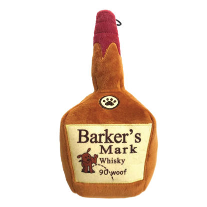 Picture of Huxley & Kent for Dogs | Barker's Mark (Small) | Funny Dog Toy | Power Plush Dog Toy with Squeaker | Dog Gift | Fun, Durable, and Safe | H&K Squeaky Dog Toy