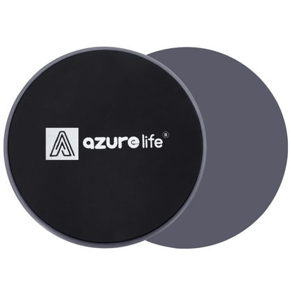 Picture of A AZURELIFE Exercise Core Sliders, Dual Sided Exercise Gliding Discs Use on Carpet or Hardwood Floors, Light and Portable, Perfect for Abdominal&Core Workouts